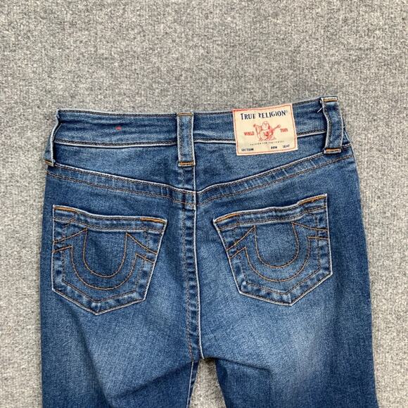 True Religion Jeans Womens 25 Blue High Rise Jennie Curvy Skinny Stretch Denim - Picture 11 of 16